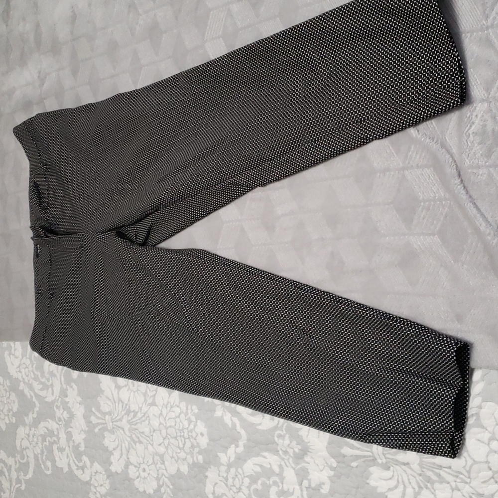 Liz Claiborne career pants Emma style 12 black and white design